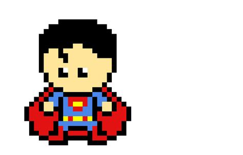 Superman pixel art