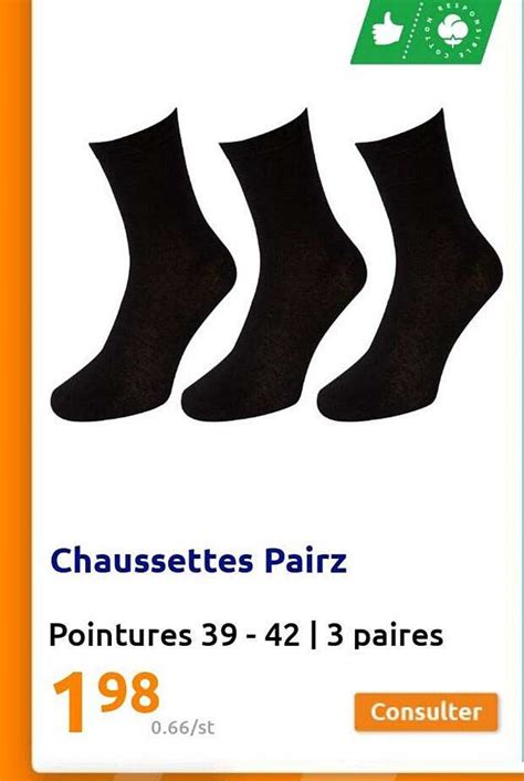 Promo Chaussettes Pairz Chez Action Icatalogue Fr