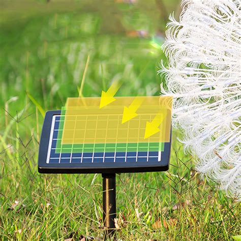 Dandelion Garden Light Solar Powered Iron 3 Light Colors Apollobox