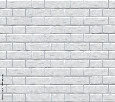 Brick Wall Seamless Pattern Background Gray Light Cartoon Brick Wall