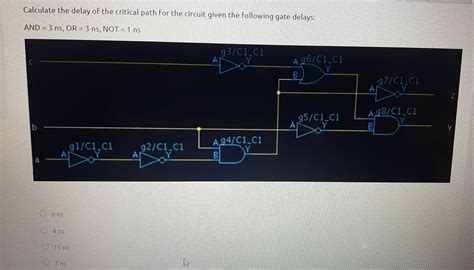 Solved Calculate The Delay Of The Critical Path SolutionInn