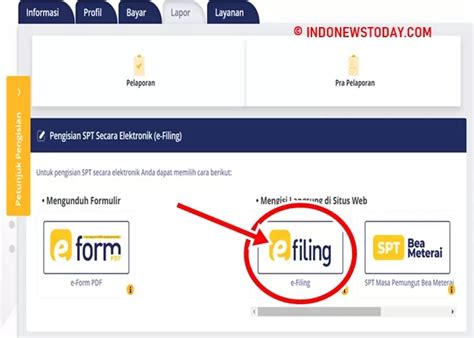 Tutorial Lengkap Disertai Gambar Efiling Cara Lapor Spt Tahunan