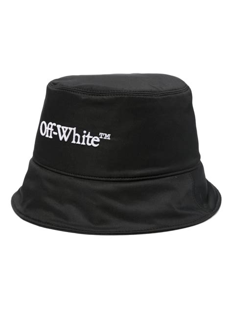 Off White Bookish Bucket Hat Black FARFETCH