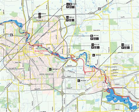 Huron River Water Trail Map – The Greenway Collaborative