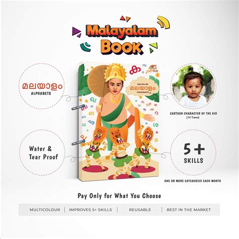 Malayalam Alphabets, Consonants With Phonics, Wipe and Reusable ...