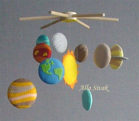 Solar system mobile Space mobile Planet mobile Outer space | Etsy