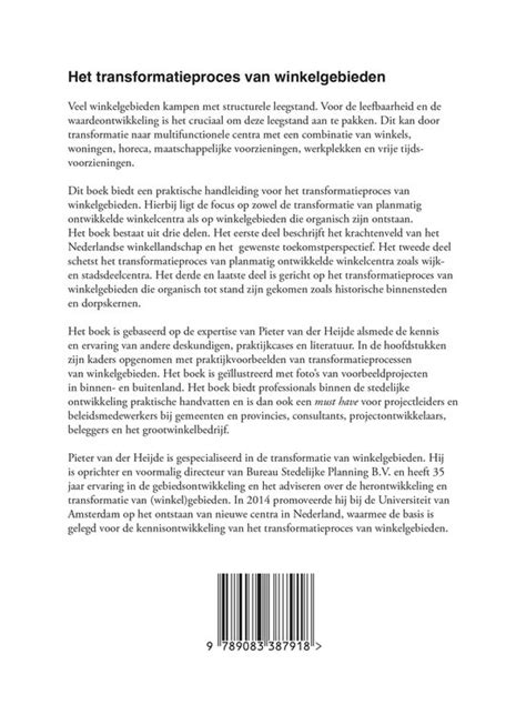 Het Transformatieproces Van Winkelgebieden Pieter Van Der Heijde 9789083387918 Boeken Bol