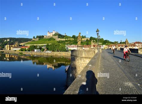 Germany Bavaria Upper Franconia Region Wurzburg Old Main Bridge