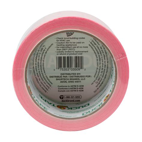 Duck Brand 188 In X 15 Yd Neon Pink Colored Duct Tape