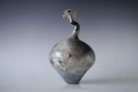 Ceramic Raku Vessel Naked Raku Firing II By Natalya Sevastyanova Ceramic Vessel Artful Home