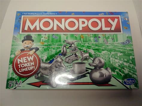 Monopoly Board Game New Token Lineup Parker Brothers Hasbro New In