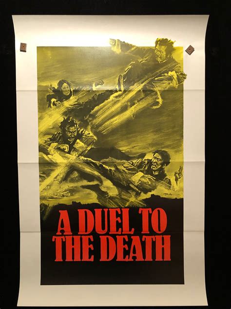 Original 1972 A Duel to the Death One Sheet Movie Poster Death - Etsy