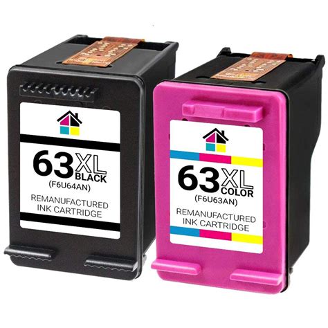 Remanufactured Ink Cartridge For Hp 63xl F6u64an Hy Black Houseofinks