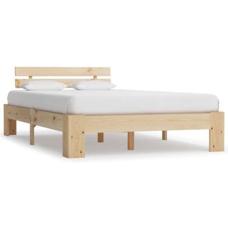 Bed Frame Without Mattress Solid Pine Wood X Cm Vidaxl