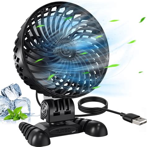 OUILA Ventilateur USB Mini Ventilateur Silencieux Rotation à 360