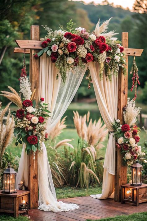 outdoor wedding arch ideas   picture perfect ceremony