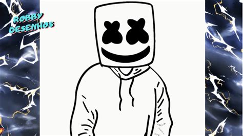 HOW TO DRAW MARSHMELLO STEP BY STEP COMO DESENHAR O MARSHMELLO PASSO A