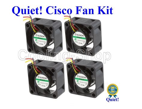 Cisco Sg500 52p Super Quiet Cisco Replacement Fan Kit 4x New Fans