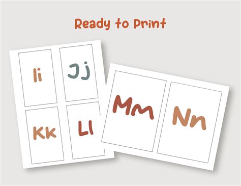 Alphabet Flash Cards Printable Alphabet Flash Cards for - Etsy