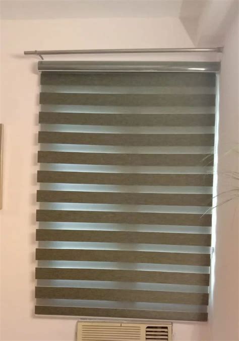 PVC Zebra Window Blinds Brown At Rs 180 Sq Ft In Gurgaon ID 24296360173