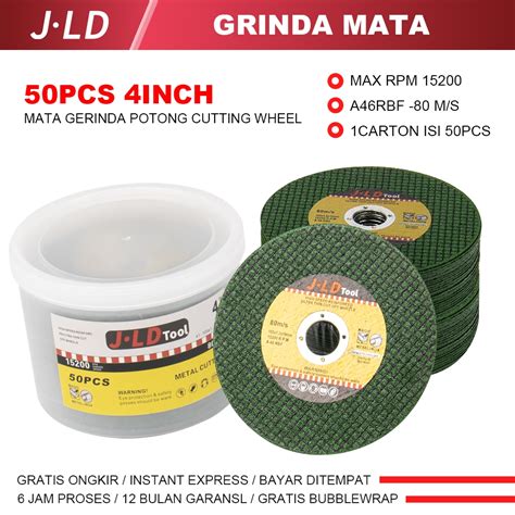 Jual JLD 4inch Mata Gerinda Potong Cutting Wheel 105x1 2x16mm Shopee