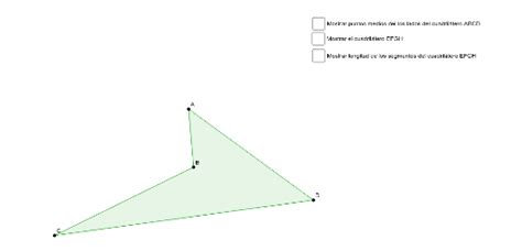 Puntos Medios De Un Cuadril Tero Geogebra