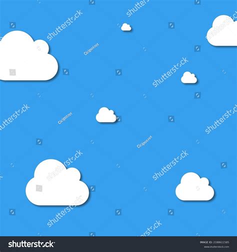 Cloudy Sky Background Animation Design Stock Illustration 2188611585 ...