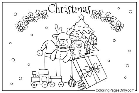 Christmas Coloring Page PDF Free Printable Coloring Pages