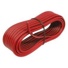 luidsprekerkabel 2 x 0 75 mm² op rood zwart 5 meter Luidsprekerkabel