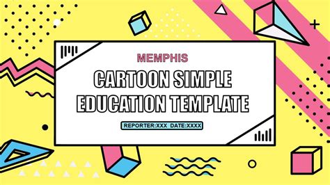 Ppt Of Cartoon Simple Education Presentation Pptx Wps Free Templates