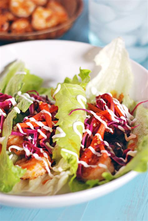 Asian Crispy Shrimp Lettuce Wraps - The Charming Detroiter