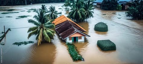 A severe tropical storm with heavy rainfall caused a major flooding ...