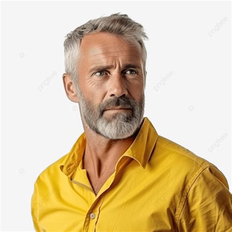 Man Wearing Yellow Shirt Man Male Yellow PNG Transparent Image And