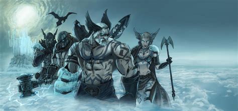 Norse Gods, wall painting by AlanStain on DeviantArt