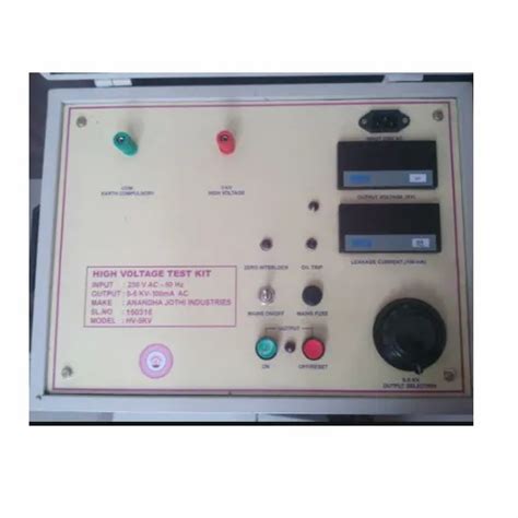 Ac Hipot Tester 5 Kv At Rs 39999 High Potential Test In Chennai Id