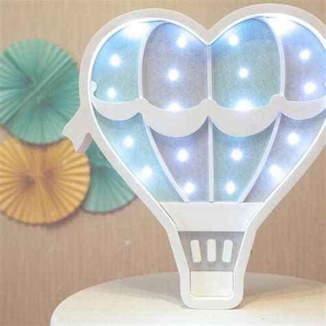Hot Air Balloon Nursery Cloud Night Light Hot Air Balloon Etsy