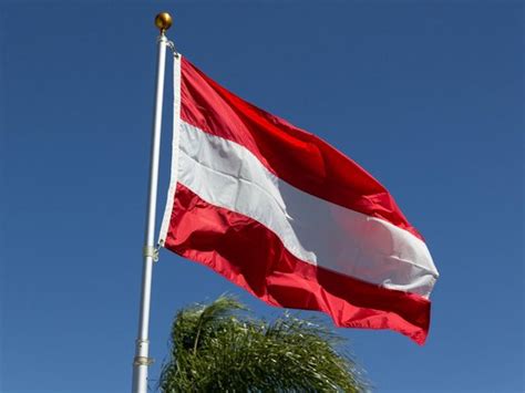 Oostenrijk Vlag Polyester X Cm Bol