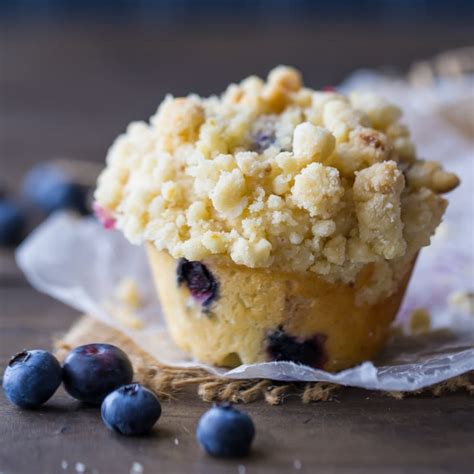 Blueberry Muffins With Streusel Crumb Topping