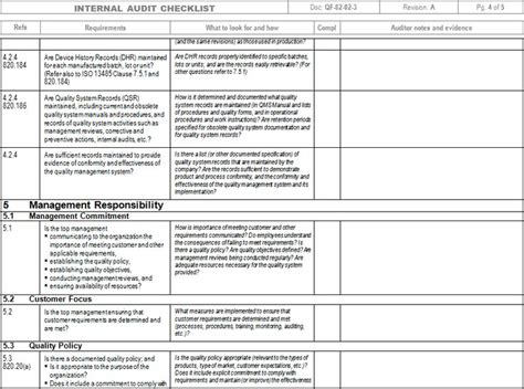 Iso 13485 Internal Audit Checklist Gasmfam