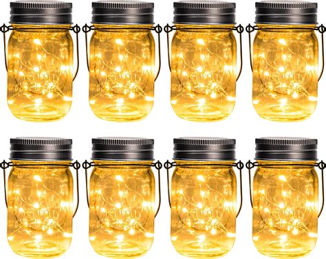 Gigalumi Solar Mason Jar Lights Pack Led String Fairy Lights