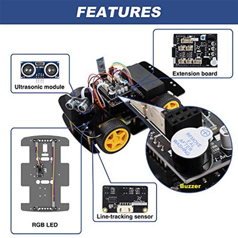 Freenove Wd Car Kit For Esp Compatible With Arduino Off