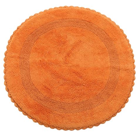 Saffron Fabs Bath Rug 100 Soft Cotton 36 Inch Round 200 Gsf Reversible