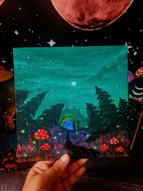 Enchanted Forest Painting - Etsy