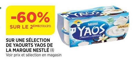 Promo Yaourts Yaos De La Marque Nestlé chez Bi1