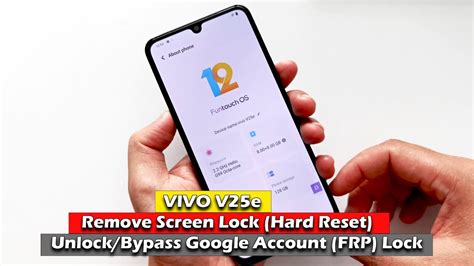 Vivo V E Remove Screen Lock Hard Reset Unlock Bypass Google