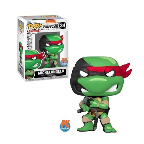 Figura Funko POP Michelangelo Las Tortugas Ninja PX Exclusive