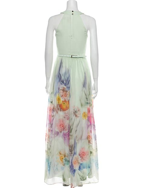 Ted Baker Floral Print Long Dress Clothing W3b26183 The Realreal