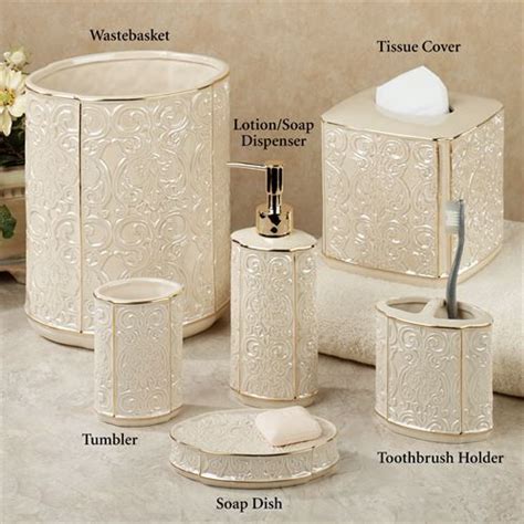 Beige Bathroom Accessories Set