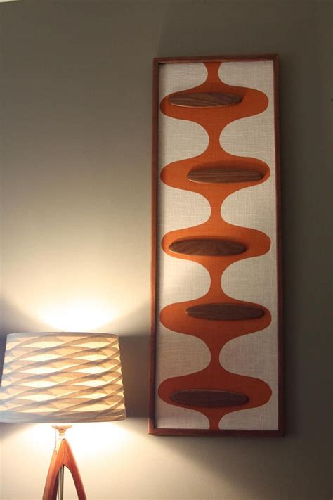 Mid Century Modern Wood Wall Art Witco Inspired Madmen - Etsy | Mid ...