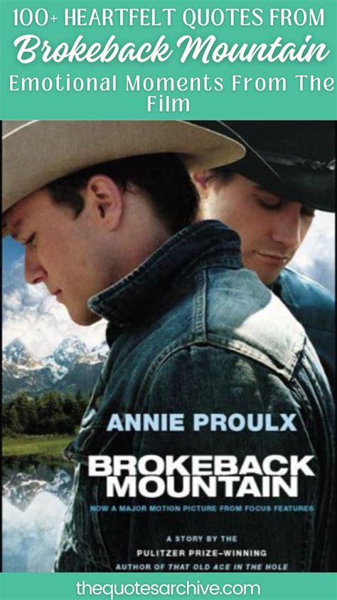 100+ Heartfelt Brokeback Mountain Quotes: Emotional Moments From The ...